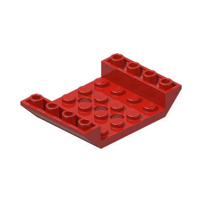 INV. ROOF TILE 4X6, 3XØ4.9 · Bright Red (réf. BrickLink Red)