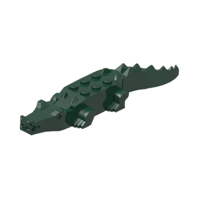 Alligator / Crocodile with 8 Teeth