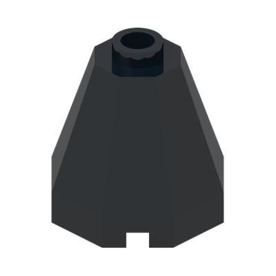 Cone 2 x 2 x 1 2/3 Octagonal · LEGO 603926 (réf. BrickLink 6039) · Couleur BrickLink : Black