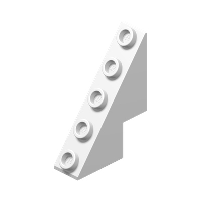 Slope 53 3 x 1 x 3 1/3 with Studs on Slope · LEGO 604401 (réf. BrickLink 6044) · Couleur BrickLink : White