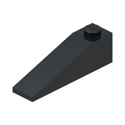ROOF TILE 1X4X1 · Black (réf. BrickLink Black)
