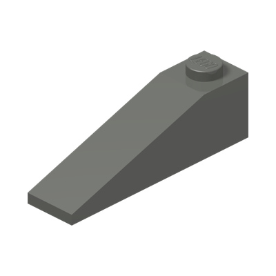 ROOF TILE 1X4X1 · Dark Stone Grey (réf. BrickLink Dark Bluish Gray)