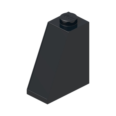 ROOF TILE 2X1X2 · Black (réf. BrickLink Black)
