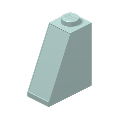 ROOF TILE 2X1X2 · Aqua (réf. BrickLink Light Aqua)
