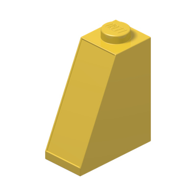 ROOF TILE 2X1X2 · Bright Yellow (réf. BrickLink Yellow)