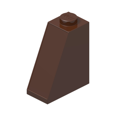 ROOF TILE 2X1X2 · Reddish Brown (réf. BrickLink Reddish Brown)