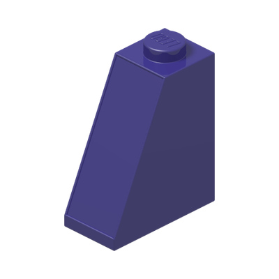 ROOF TILE 2X1X2 · Medium Lilac (réf. BrickLink Dark Purple)