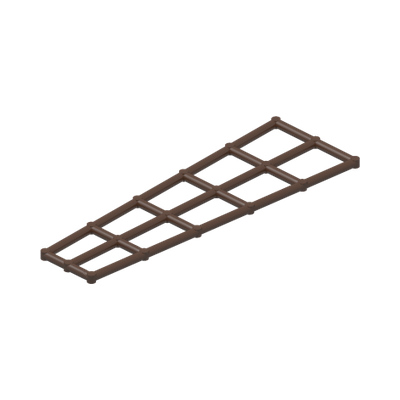 Boat, Mast Rigging Short 16 x 5 · LEGO 605725 (réf. BrickLink 6057) · Couleur BrickLink : Brown