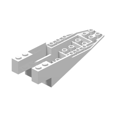 Cockpit 11 x 4 x 2 2/3 Inverted Slope · LEGO 605801 (réf. BrickLink 6058) · Couleur BrickLink : White