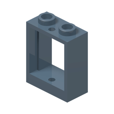 FRAME 1X2X2 · Sand Blue (réf. BrickLink Sand Blue)
