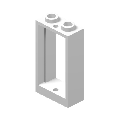FRAME 1X2X3 · LEGO 6468341 (réf. BrickLink 60593) · White (réf. BrickLink White)