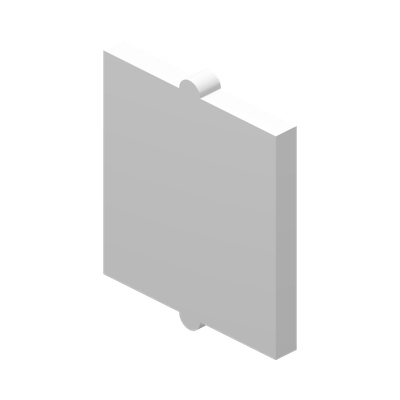GLASS FOR FRAME 1X2X2 · LEGO 6256077 (réf. BrickLink 60601) · White (réf. BrickLink White)