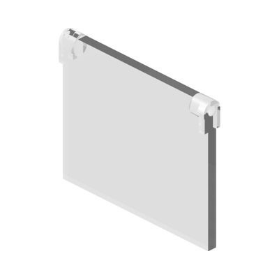 GLASS FOR FRAME 1X4X3 · Transparent (réf. BrickLink Trans-Clear)