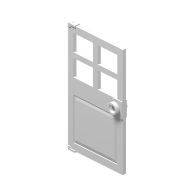 D. W. PANES F. FRAME 1X4X6 · LEGO 4521943 (réf. BrickLink 60623) · White (réf. BrickLink White)