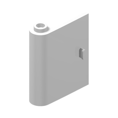 Door 1 x 3 x 3 Left - Open Between Top and Bottom Hinge · LEGO 4519346 (réf. BrickLink 60658) · Couleur BrickLink : White