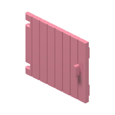 Door 1 x 4 x 3 · LEGO 607809 (réf. BrickLink 6078) · Couleur BrickLink : Pink