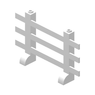 Fence 2 x 12 x 6 · LEGO 4499911 (réf. BrickLink 60791) · Couleur BrickLink : White