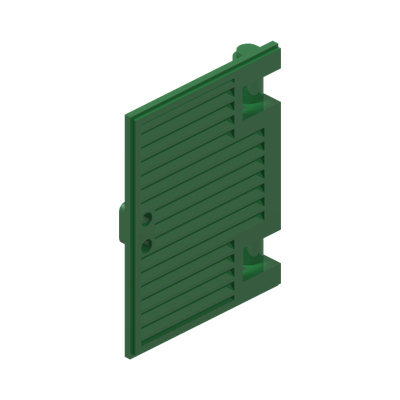 Shutter for Window 1 x 2 x 3 with Hinges and Handle · LEGO 4552353 (réf. BrickLink 60800a) · Dark Green (réf. BrickLink Green)