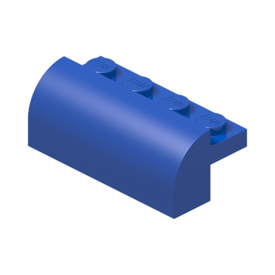 BRICK W. BOW 4X1X1 1/3 · Bright Blue (réf. BrickLink Blue)