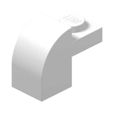 BRICK 1X1X1 1/3, W/ ARCH · LEGO 6285777 (réf. BrickLink 6091) · White (réf. BrickLink White)