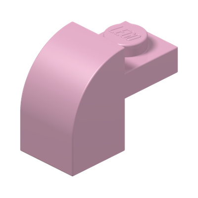 BRICK 1X1X1 1/3, W/ ARCH · Light Purple (réf. BrickLink Bright Pink)
