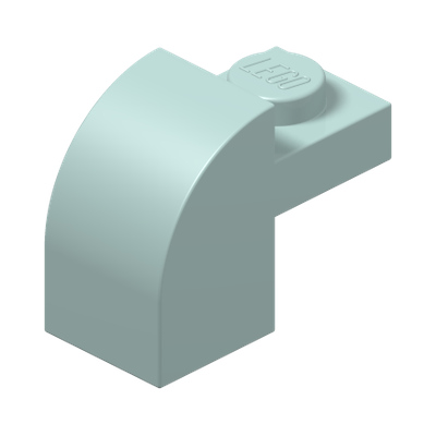 BRICK 1X1X1 1/3, W/ ARCH · Aqua (réf. BrickLink Light Aqua)