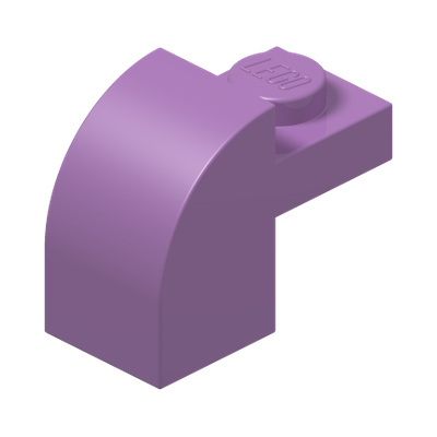 BRICK 1X1X1 1/3, W/ ARCH · Medium Lavender (réf. BrickLink Medium Lavender)
