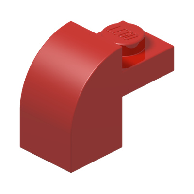 BRICK 1X1X1 1/3, W/ ARCH · Bright Red (réf. BrickLink Red)