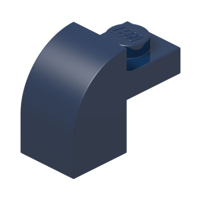 BRICK 1X1X1 1/3, W/ ARCH · Earth Blue (réf. BrickLink Dark Blue)