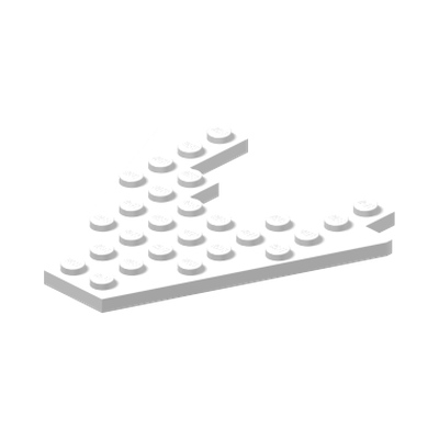 Wedge, Plate 8 x 8 with 3 x 4 Cutout · Réf. BrickLink 6104 · Couleur BrickLink : White