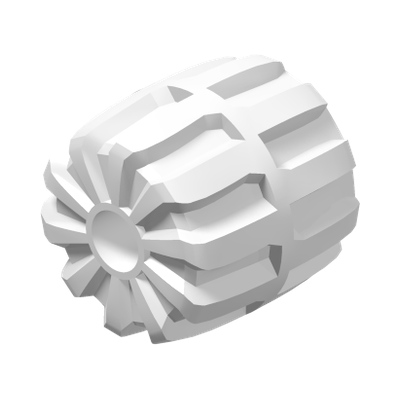 Wheel Hard Plastic Small (22mm D. x 24mm) · Réf. BrickLink 6118 · Couleur BrickLink : White