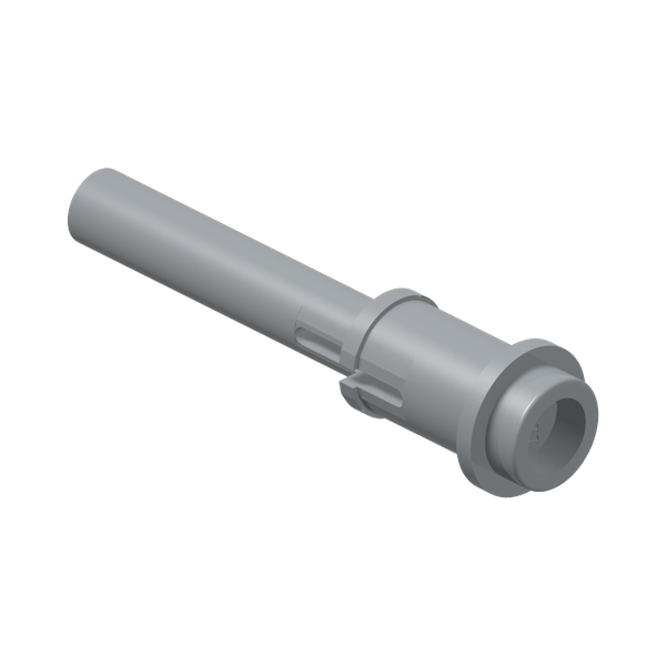 3 w.arch w.knob and shaft ø3.2 · LEGO 6347715 (réf. BrickLink 61184) · Medium Stone Grey (réf. BrickLink Light Bluish Gray)