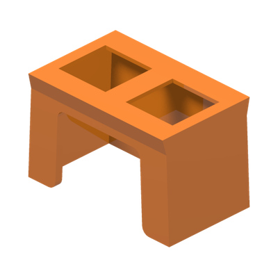 Minifigure, Visor SW Clone Trooper · LEGO 6409457 (réf. BrickLink 61190c) · Bright Orange (réf. BrickLink Orange)