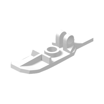 Minifigure, Utensil Ski with Hinge · LEGO 4222968 (réf. BrickLink 6120) · Couleur BrickLink : White