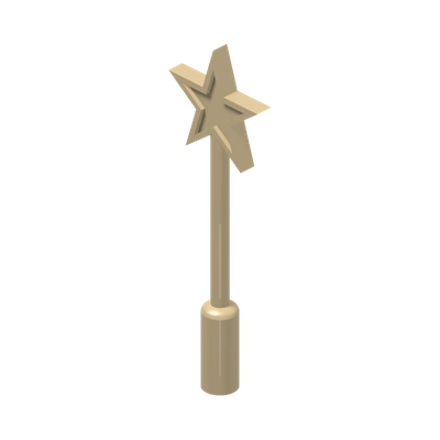 MAGIC WAND · LEGO 6465134 (réf. BrickLink 6124) · Brick Yellow (réf. BrickLink Tan)