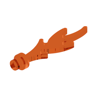 DRAGON'S FIRE · LEGO 6167741 (réf. BrickLink 6126b) · Tr. Bright Orange (réf. BrickLink Trans-Orange)