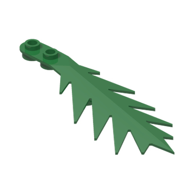 PALMLEAF, SMALL · LEGO 6269040 (réf. BrickLink 6148) · Dark Green (réf. BrickLink Green)