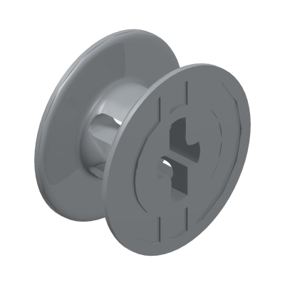 Spool ø 15,83 x 7,99 · LEGO 4521532 (réf. BrickLink 61510) · Medium Stone Grey (réf. BrickLink Light Bluish Gray)