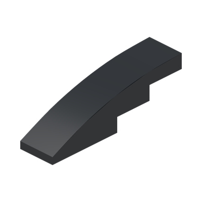 BRICK WITH BOW 1X4 · Black (réf. BrickLink Black)