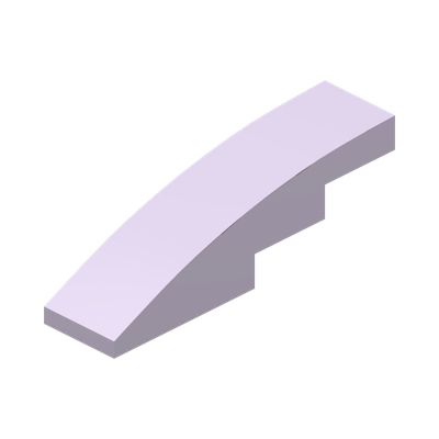 BRICK WITH BOW 1X4 · Lavender (réf. BrickLink Lavender)