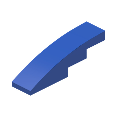 BRICK WITH BOW 1X4 · Bright Blue (réf. BrickLink Blue)