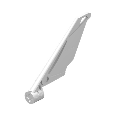Bionicle Wing Small / Tail with Axle Hole · LEGO 6056830 (réf. BrickLink 61800) · Couleur BrickLink : White