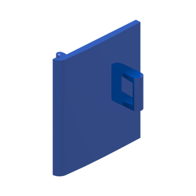 Container, Cupboard 4 x 4 x 4 Door · LEGO 619623 (réf. BrickLink 6196) · Bright Blue (réf. BrickLink Blue)