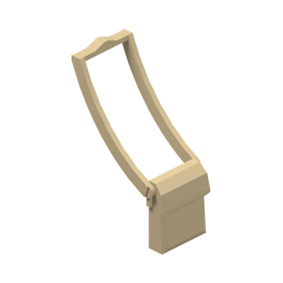 Minifigure, Utensil Bag Messenger Pouch · LEGO 6270070 (réf. BrickLink 61976) · Couleur BrickLink : Tan