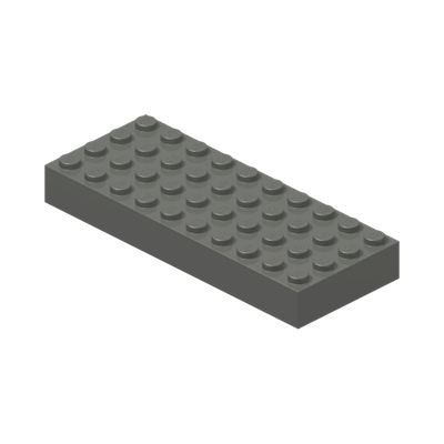 Brick 4 x 10 · LEGO 4243521 (réf. BrickLink 6212) · Couleur BrickLink : Dark Bluish Gray