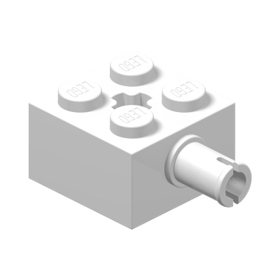 BRICK 2X2 W. SNAP AND CROSS · LEGO 6403936 (réf. BrickLink 6232) · Multicombination 7 (réf. BrickLink White)