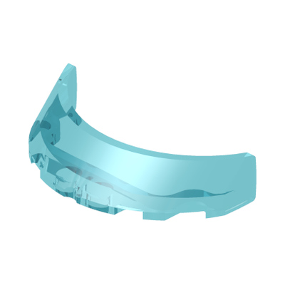COCKPIT W/ BOW 3X6X1 · Tr. Light Blue (réf. BrickLink Trans-Light Blue)