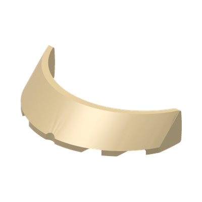Windscreen 3 x 6 x 1 Curved · LEGO 6218090 (réf. BrickLink 62360) · Couleur BrickLink : Tan