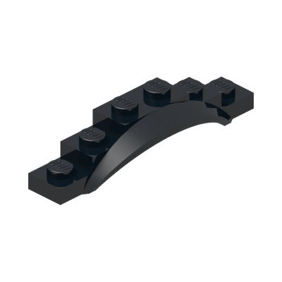 Vehicle, Mudguard 1 1/2 x 6 x 1 with Arch · Couleur BrickLink : Black