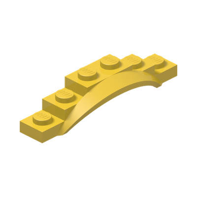 Vehicle, Mudguard 1 1/2 x 6 x 1 with Arch · LEGO 4523558 (réf. BrickLink 62361) · Couleur BrickLink : Yellow